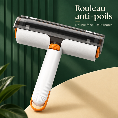 Rouleau anti-poils réutilisable PawZen pour tapis et siège de voiture